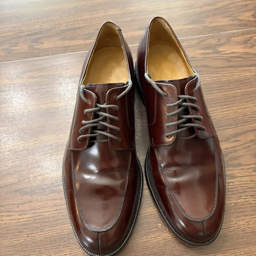 Cole Haan Men's Burgundy Cordovan Leather Split Toe Oxford Dress Shoe Size 9.5‎